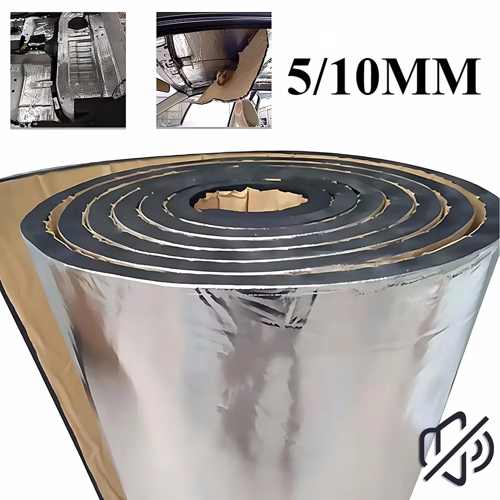 Aluminum Foil Heavy Duty - แผ่นซับเสียงรถยนต์ขนาด 5/10 มม. ป้องกันเสียงรบกวน ลดความร้อน ฉนวนกันเสียง