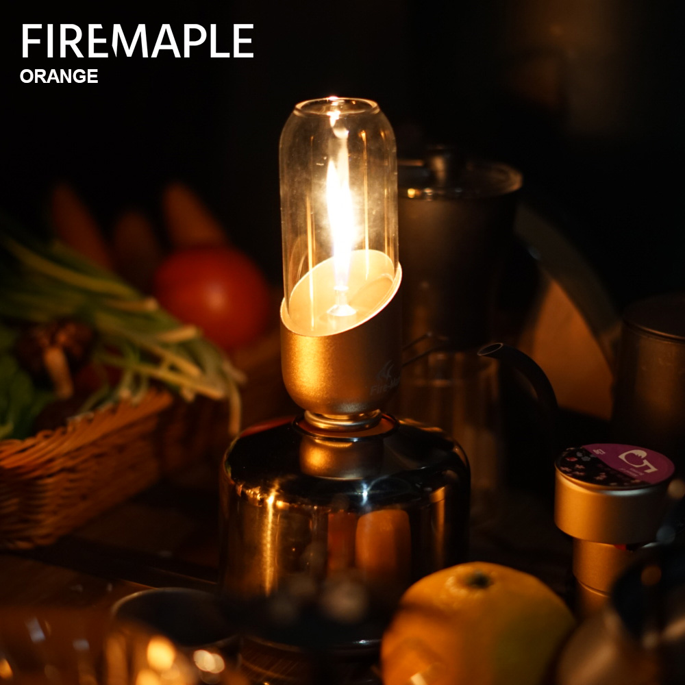 Camping Cooking Drawer - โคมไฟเชื้อเพลิง isobutane เมเปิลไฟสีส้มสำหรับกลางแจ้งโคมไฟแก็สเดินป่าตั้งแคมป์สำหรับแบกเป้บรรยากาศก๊าซโรแมนติก