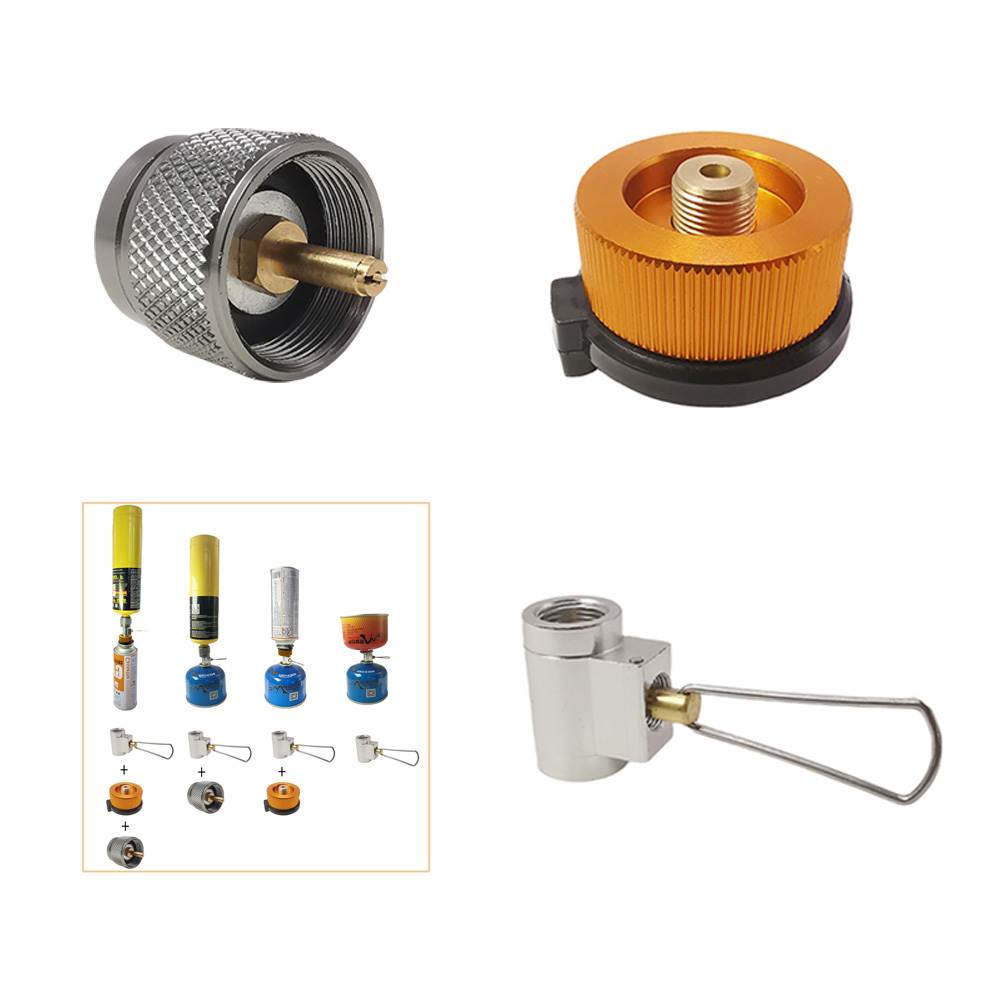 Camping Cooking Propane - 1 PC Camping เตาอะแดปเตอร์แปลงบิวเทนอะแดปเตอร์อะแดปเตอร์เติม EN417 Lindal