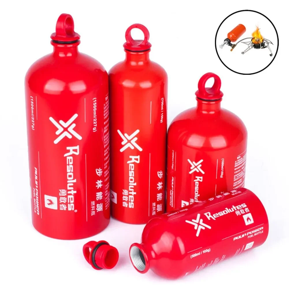 Camping Cooking Drawer - 1500/1000/750/500 ML กลางแจ้งแก๊สน้ํามันเชื้อเพลิงขวดรถจักรยานยนต์ฉุกเฉินเบนซินเบนซินกระป๋อง Camping เตาทําอาหารการใช้ขวด
