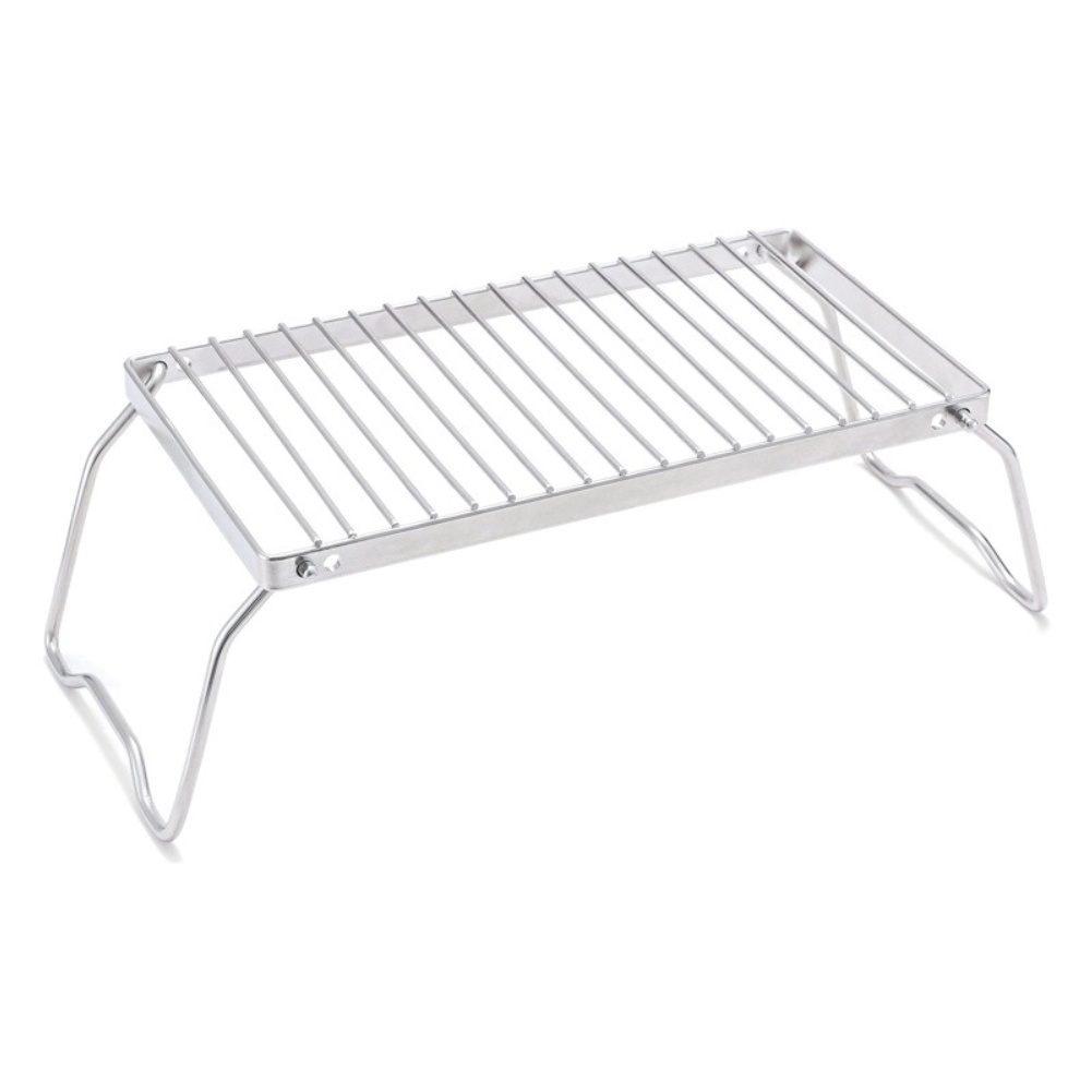 Camping Cooking Mesh - ตะแกรงย่างสแตนเลสปรับระดับความสูงได้สำหรับทำอาหารกลางแจ้ง พร้อมดีไซน์พับเก็บได้และโครงสร้างตาข่ายที่แข็งแรง