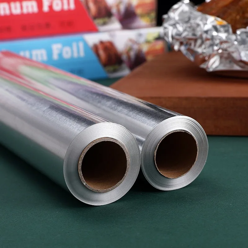 Aluminum Foil Heavy Duty - ม้วนฟอยล์อะลูมิเนียมหนาไมโครเมตร สามารถเลือกได้จากแบบหนาพิเศษทั่วไป กระดาษฟอยล์สำหรับครัว เกรดอาหาร