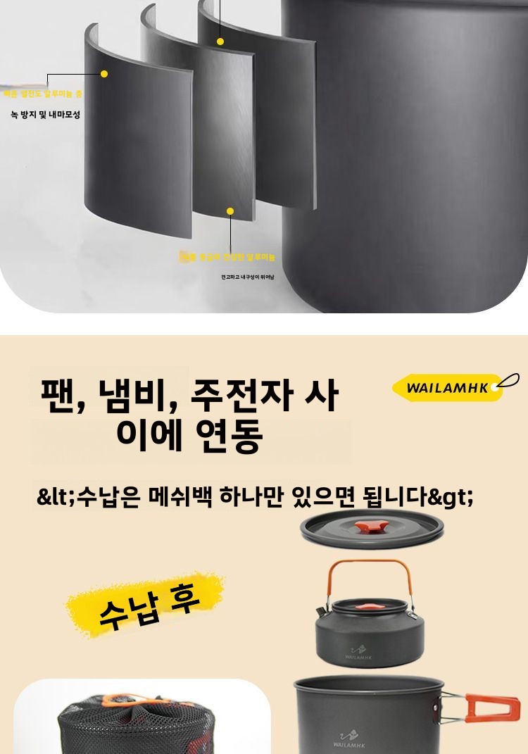 ชุดเครื่องครัวสำหรับตั้งแคมป์ก - Nesting Camping Cooking Set บทวิจารณ์และราคา