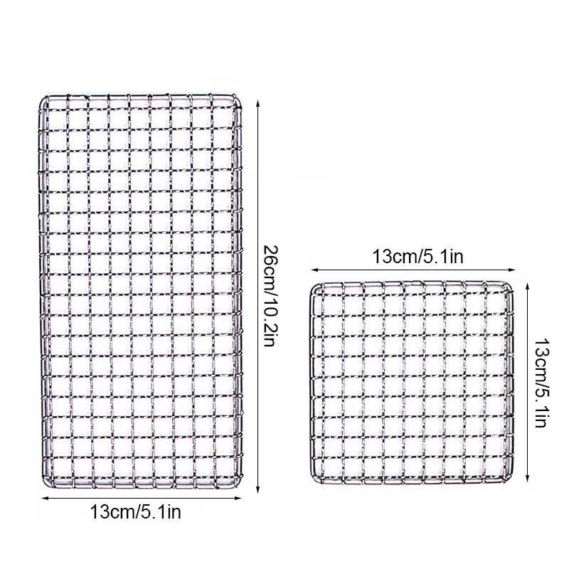 YOMEEI 2Pcs สแตนเลสสตีลบาร์บีค - Camping Cooking Mesh บทวิจารณ์และราคา