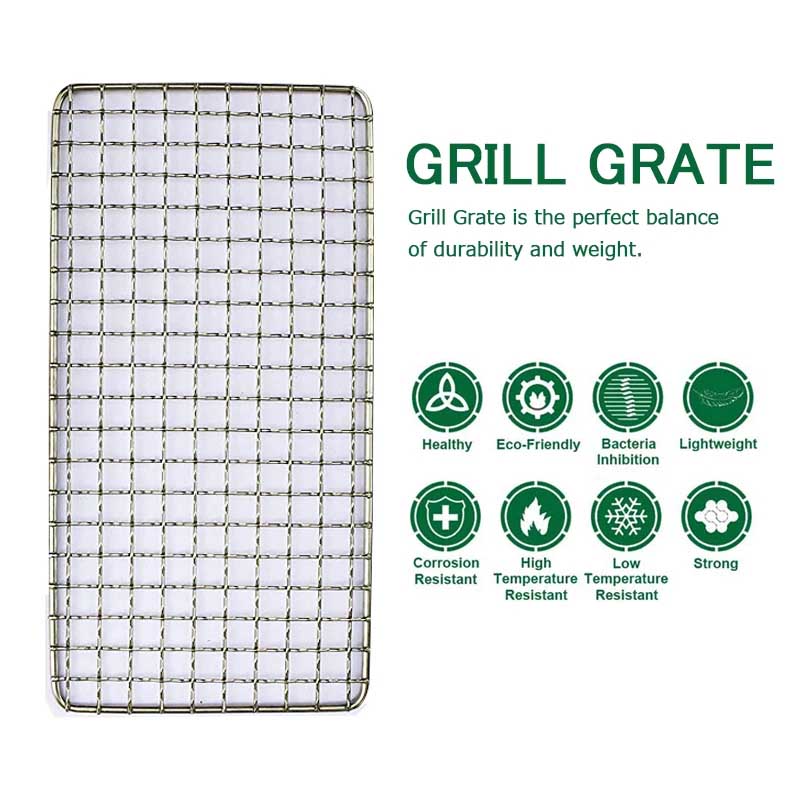 YOMEEI 2Pcs สแตนเลสสตีลบาร์บีค - Camping Cooking Mesh บทวิจารณ์และราคา