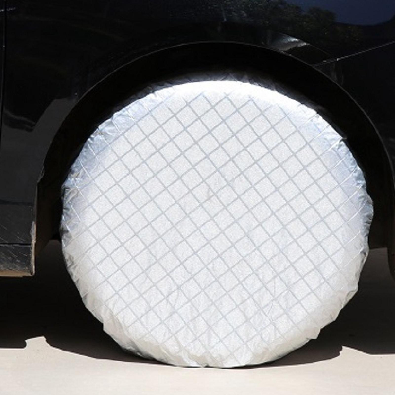 ผ้าคลุมยางรถ RV 4 ชิ้น กันน้ำ  - Aluminum Foil Heavy Duty บทวิจารณ์และราคา