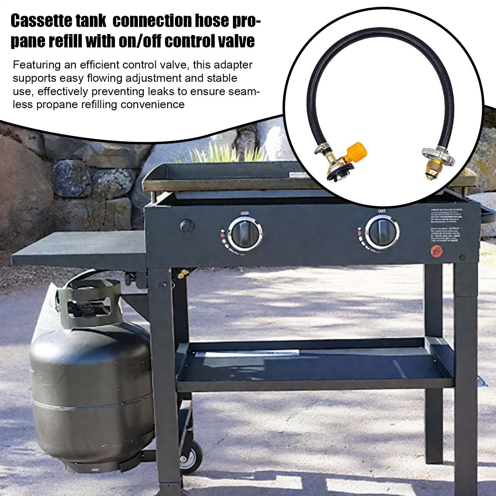 อะแดปเตอร์เติมโพรเพนพร้อมวาล์ว - Camping Cooking Propane บทวิจารณ์และราคา