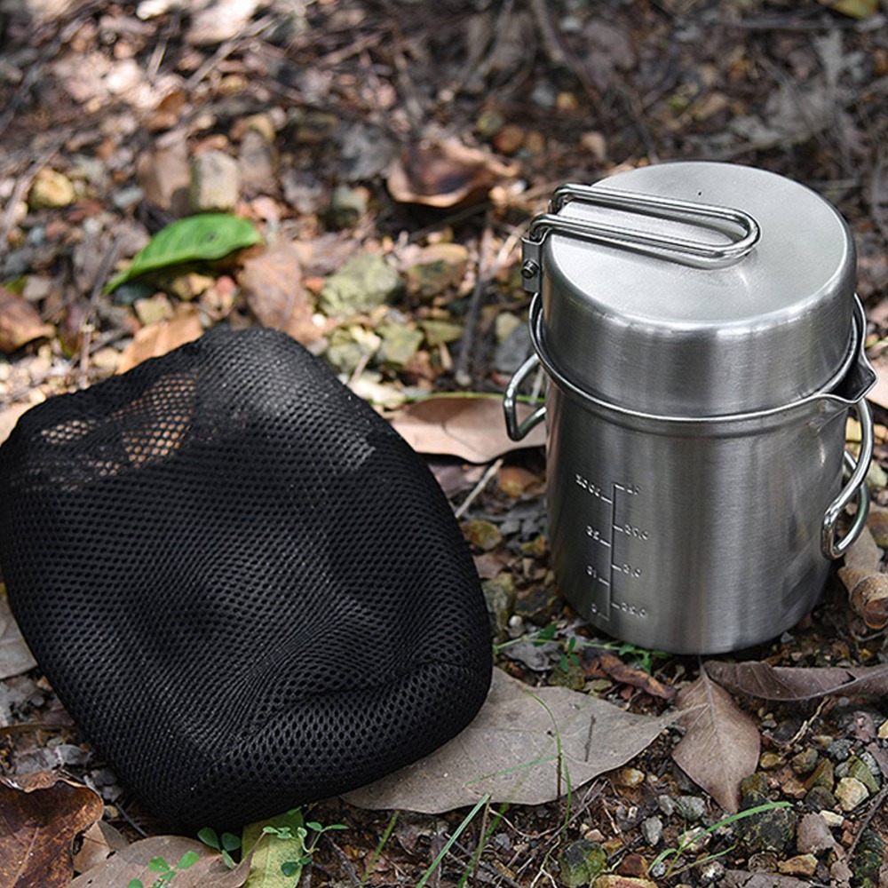 ชุดเครื่องครัวแคมป์ปิ้งสแตนเลส - Camping Cooking Mesh บทวิจารณ์และราคา