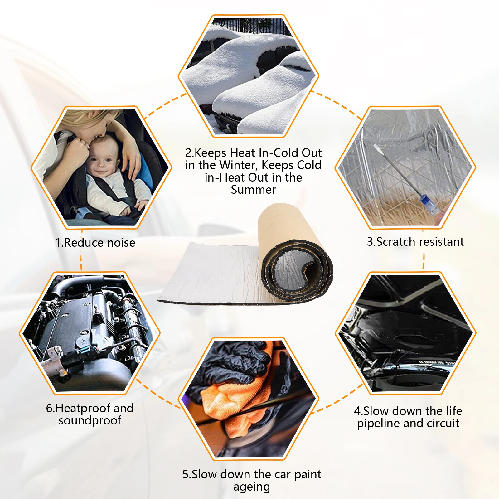 แผ่นซับเสียงรถยนต์ขนาด 5/10 มม - Aluminum Foil Heavy Duty บทวิจารณ์และราคา