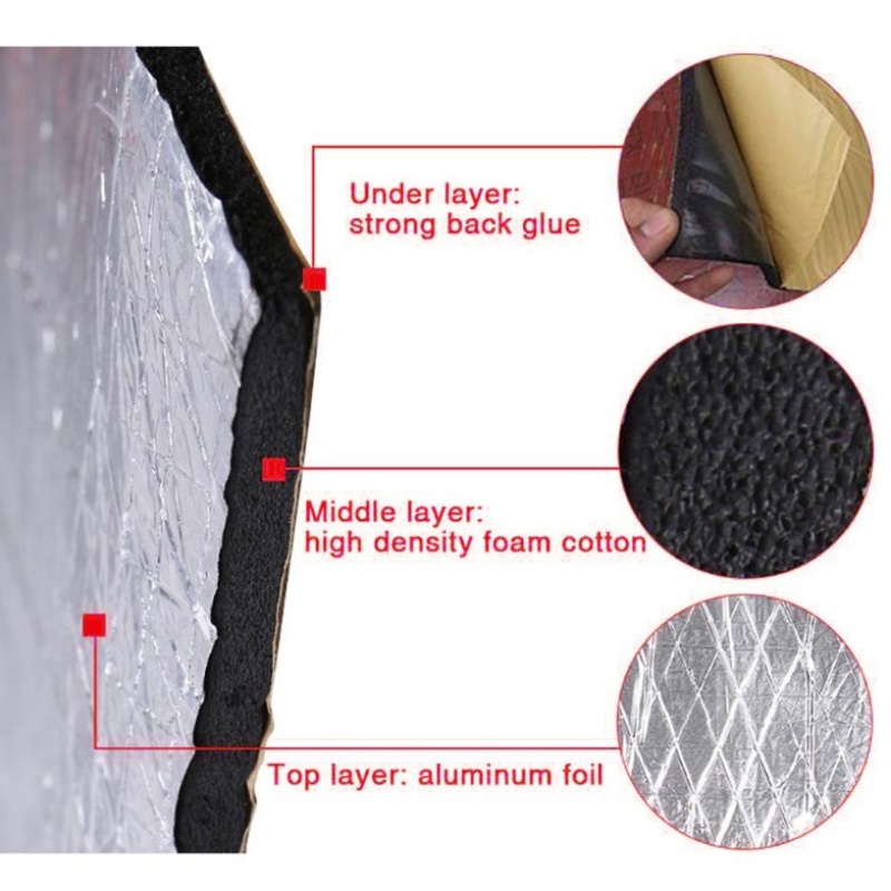 แผ่นซับเสียงรถยนต์ขนาด 5/10 มม - Aluminum Foil Heavy Duty บทวิจารณ์และราคา