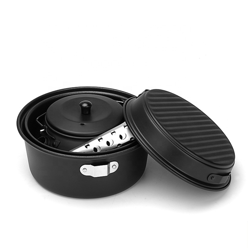 ชุดเครื่องครัวอลูมิเนียมสำหรับ - Camping Cooking Mess Kit บทวิจารณ์และราคา