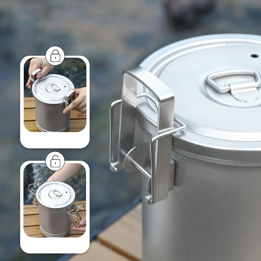ชุดหม้อสำหรับทำอาหารแบบพกพาพร้ - Nesting Camping Cooking Set บทวิจารณ์และราคา