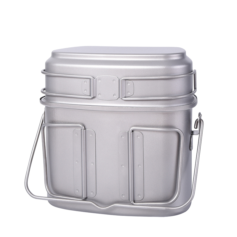 1.5L โรงอาหารทหารกลางแจ้งชุดรั - Camping Cooking Mess Kit บทวิจารณ์และราคา