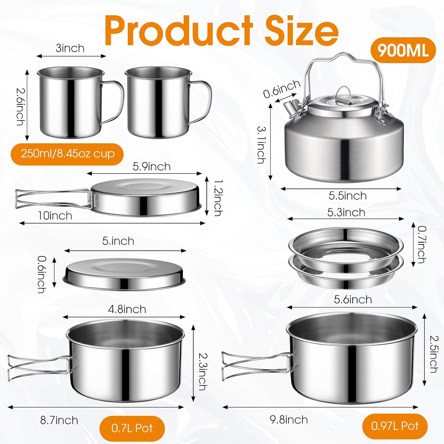 ชุดเครื่องครัวแคมป์ปิ้ง Funnym - Camping Cooking Mess Kit บทวิจารณ์และราคา