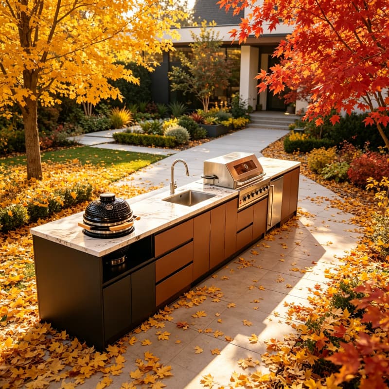 โต๊ะครัวพับได้สำหรับตั้งแคมป์ก - Camping Cooking Table With Storage บทวิจารณ์และราคา