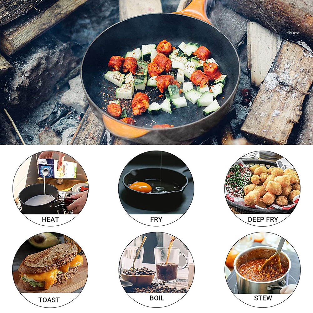 ชุดหม้อปิกนิกสำหรับทำอาหารกลาง - Camping Cooking Mesh บทวิจารณ์และราคา