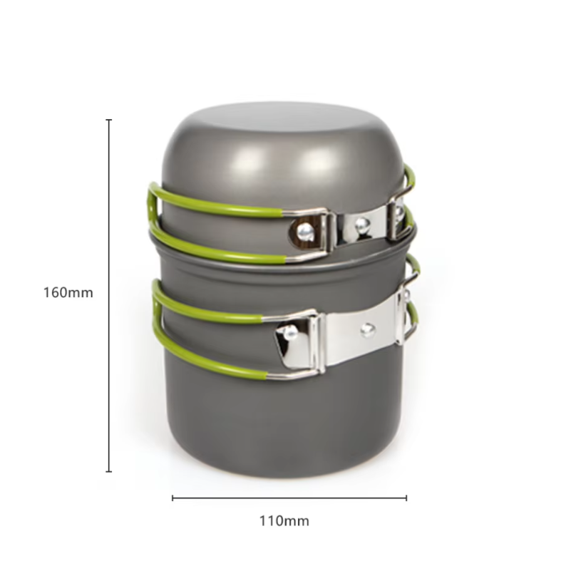ชุดหม้อแคมป์ปิ้งน้ำหนักเบาพิเศ - Camping Cooking Mess Kit บทวิจารณ์และราคา