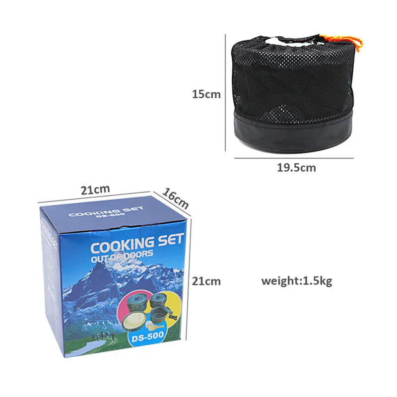ชุดเครื่องครัวพกพาสำหรับตั้งแค - Nesting Camping Cooking Set บทวิจารณ์และราคา
