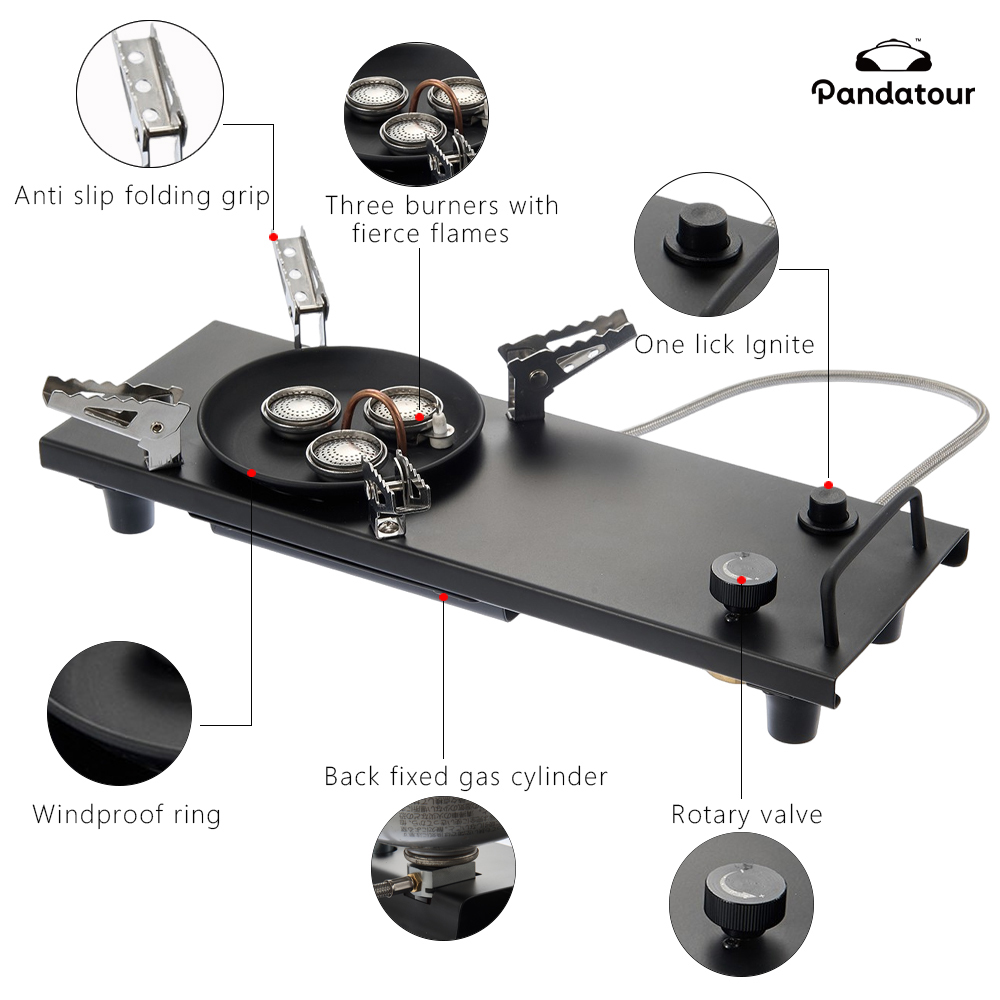 เตาแก๊สพับได้ Pandatour Campin - Camping Cooking Drawer บทวิจารณ์และราคา