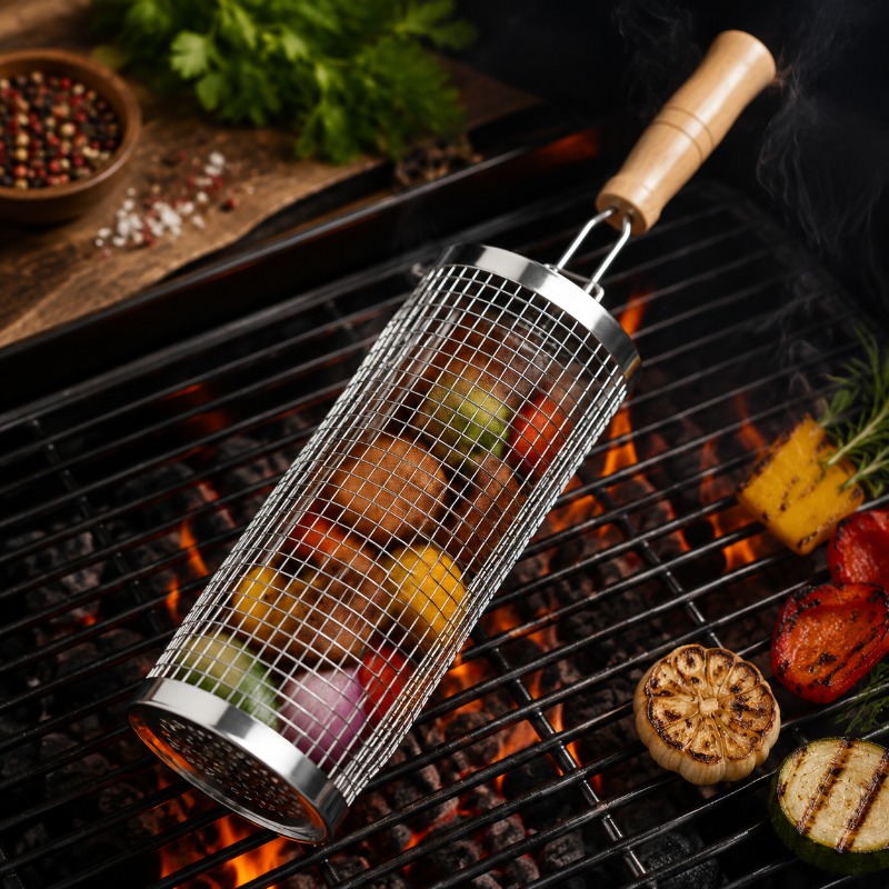 ชุดตะกร้าย่างบาร์บีคิวทรงกลม ส - Camping Cooking Grill บทวิจารณ์และราคา