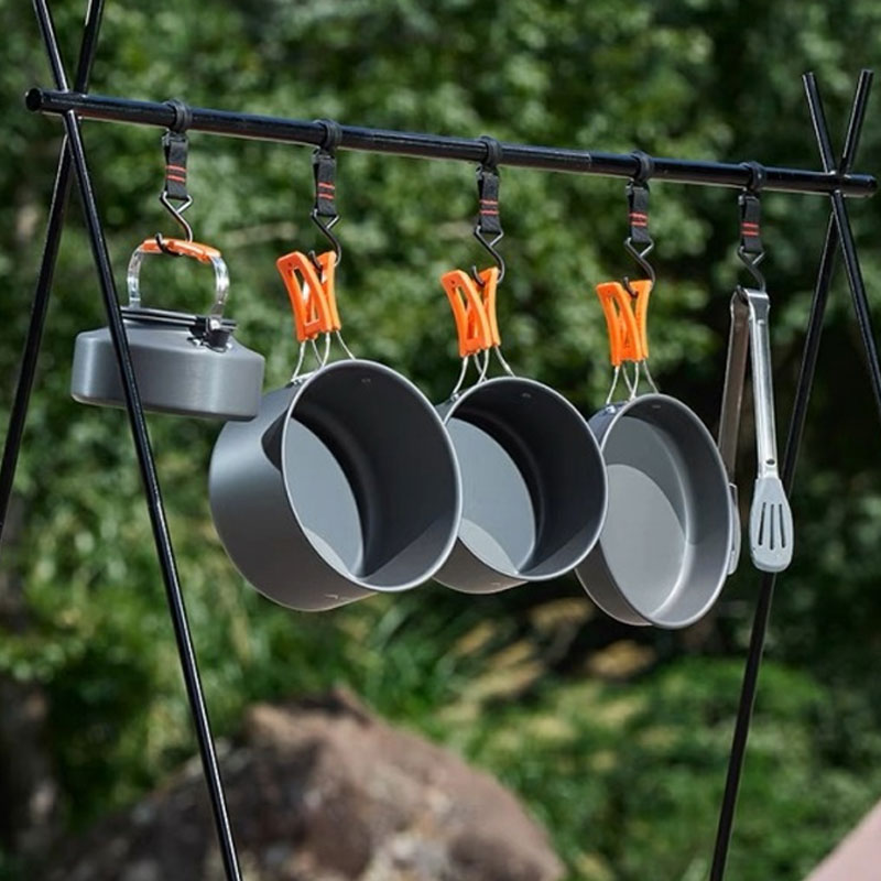 ชุดหม้ออลูมิเนียมสำหรับตั้งแคม - Camping Cooking Mess Kit บทวิจารณ์และราคา