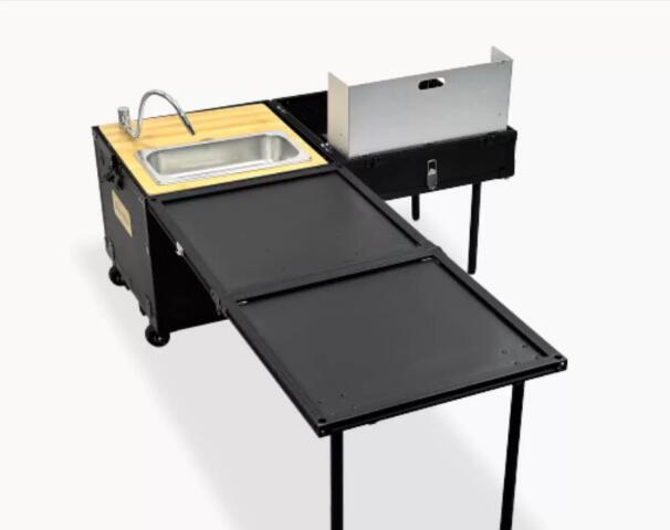 ครัวเคลื่อนที่กลางแจ้ง กล่องทำ - Camping Cooking Table With Storage บทวิจารณ์และราคา