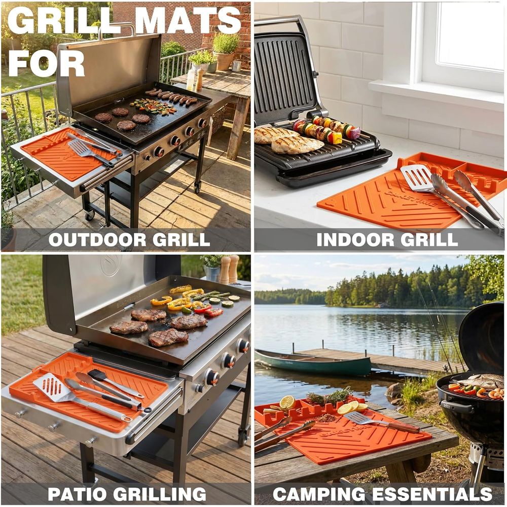 แผ่นรองย่างซิลิโคนหรืออุปกรณ์เ - Camping Cooking Grill บทวิจารณ์และราคา