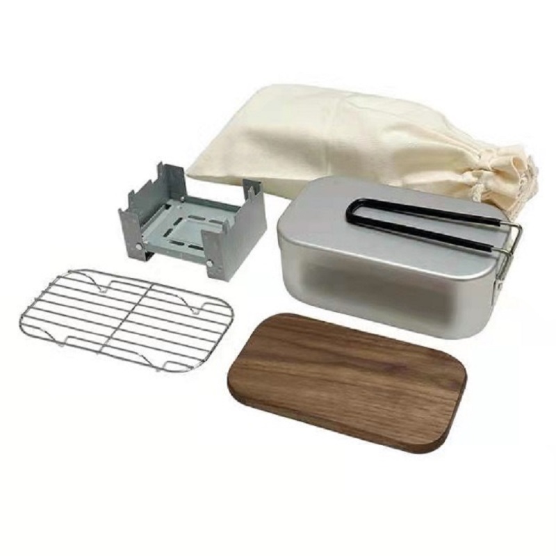 อลูมิเนียมกลางแจ้ง Mess Kit, ช - Camping Cooking Mess Kit บทวิจารณ์และราคา