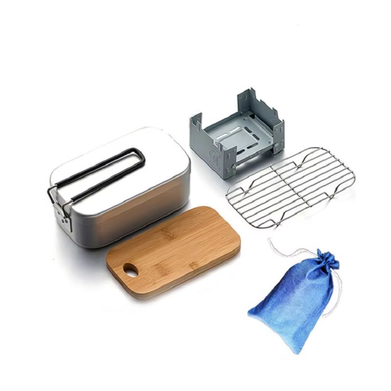 อลูมิเนียมกลางแจ้ง Mess Kit, ช - Camping Cooking Mess Kit บทวิจารณ์และราคา