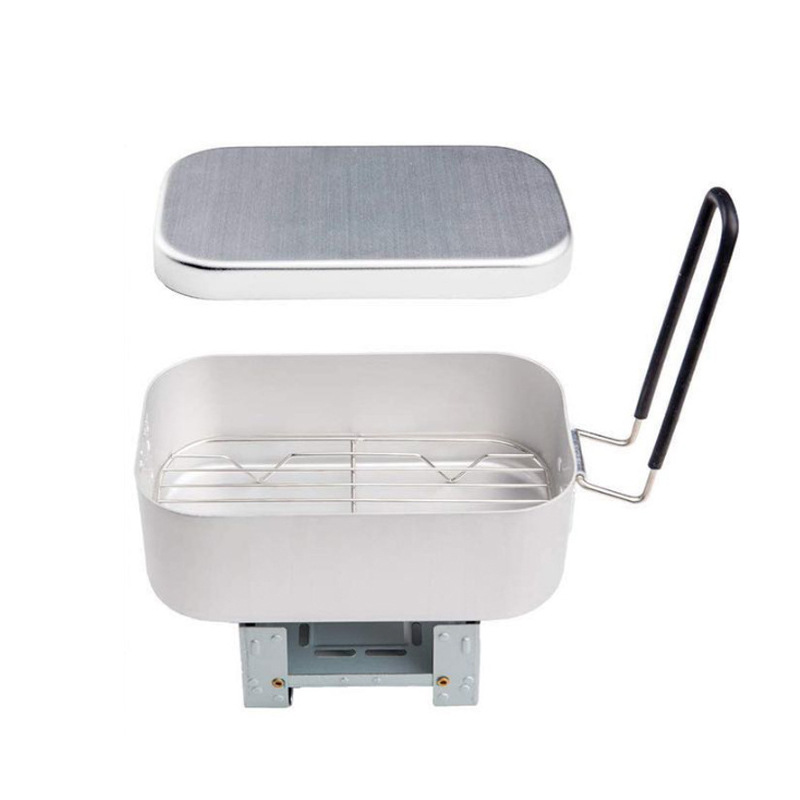 อลูมิเนียมกลางแจ้ง Mess Kit, ช - Camping Cooking Mess Kit บทวิจารณ์และราคา