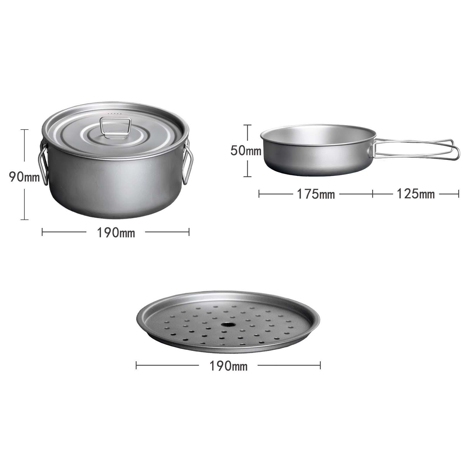 อุปกรณ์ทำอาหารสำหรับตั้งแคมป์  - Camping Cooking Mess Kit บทวิจารณ์และราคา