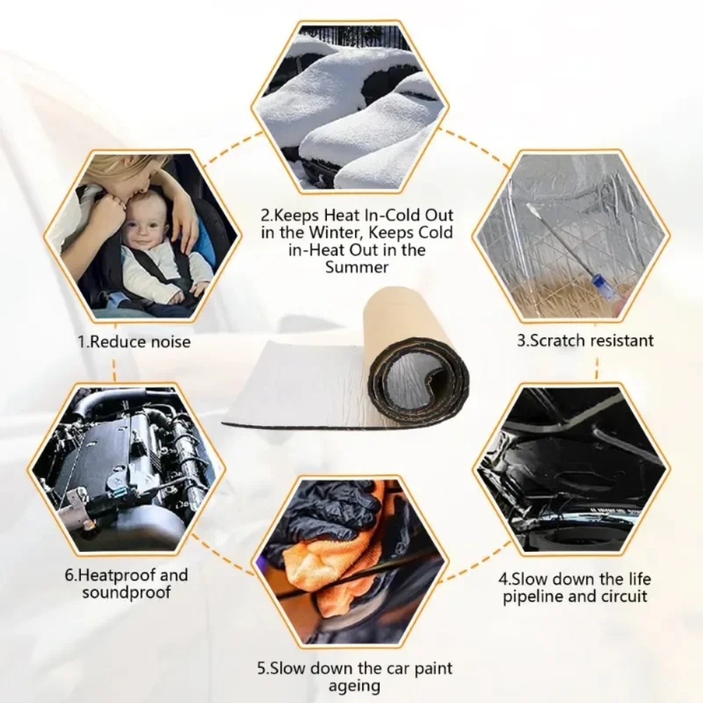 แผ่นกันเสียงรถยนต์หนาพิเศษ 20  - Aluminum Foil Heavy Duty บทวิจารณ์และราคา