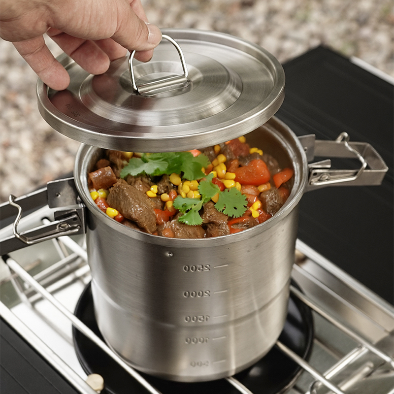 ชุดเครื่องครัวสแตนเลสสำหรับทำอ - Camping Cooking Mess Kit บทวิจารณ์และราคา