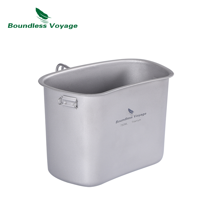 Boundless Voyage ไทเทเนียมโรงอ - Camping Cooking Mess Kit บทวิจารณ์และราคา
