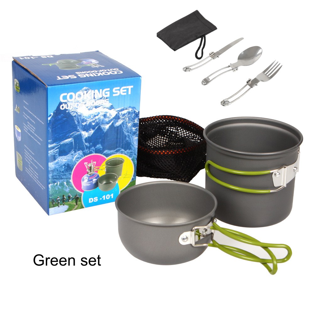 ชุดอุปกรณ์ทำอาหารสำหรับตั้งแคม - Camping Cooking Mess Kit บทวิจารณ์และราคา