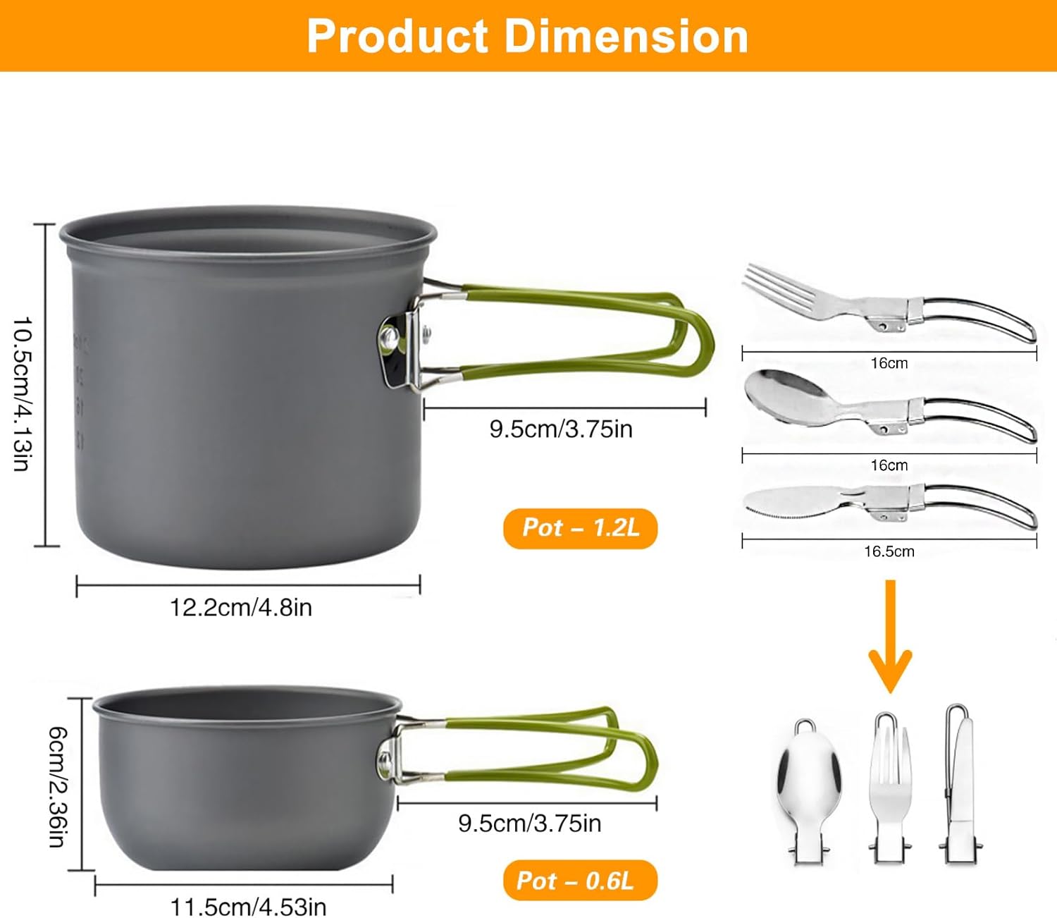 ชุดอุปกรณ์ทำอาหารสำหรับตั้งแคม - Camping Cooking Mess Kit บทวิจารณ์และราคา