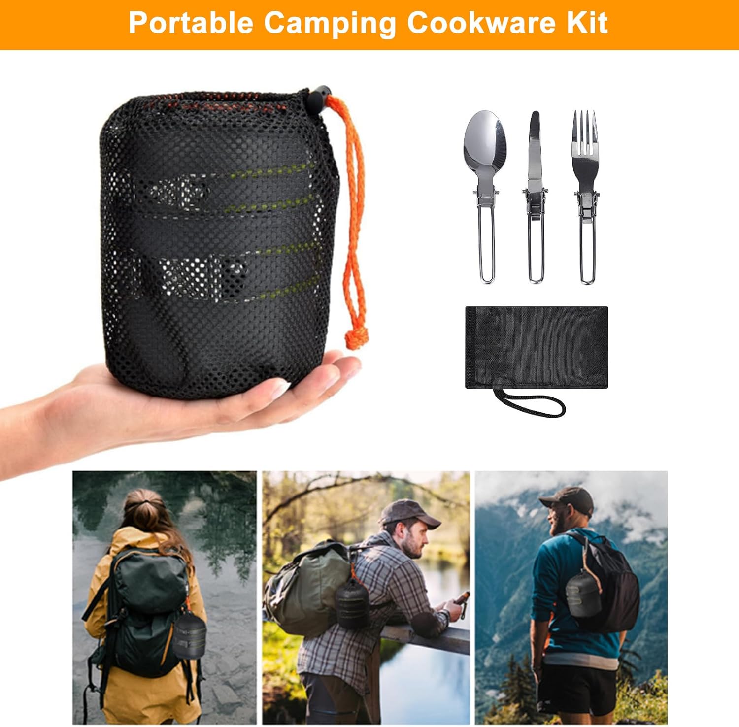 ชุดอุปกรณ์ทำอาหารสำหรับตั้งแคม - Camping Cooking Mess Kit บทวิจารณ์และราคา