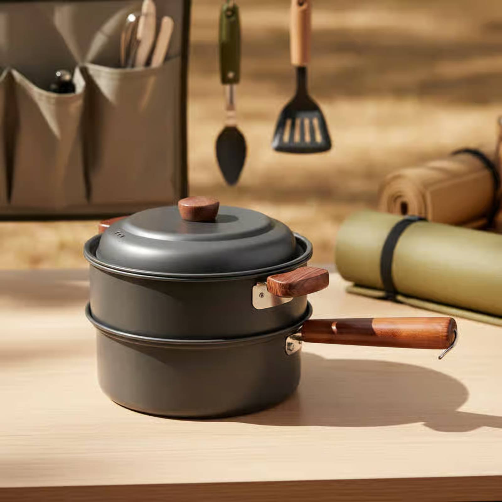 หม้อปรุงอาหารกลางแจ้ง 3 ลิตร น - Nesting Camping Cooking Set บทวิจารณ์และราคา